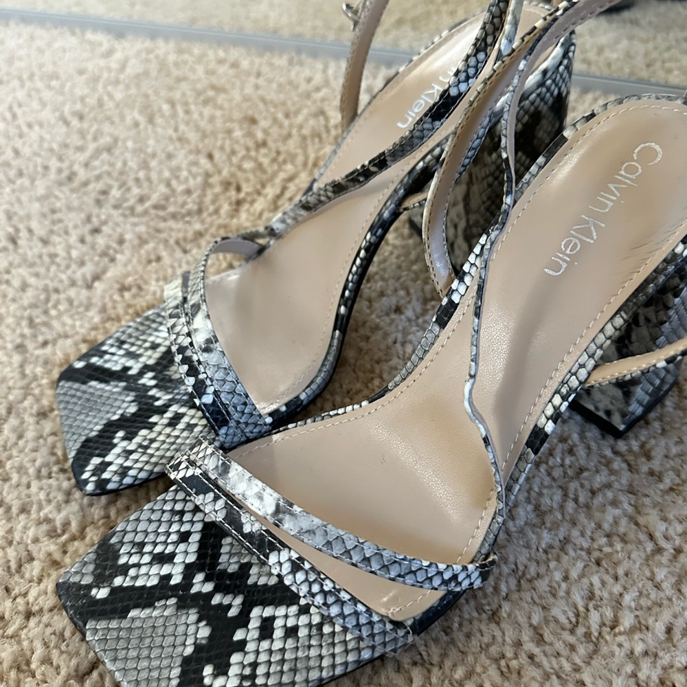 Elegant Snakeskin Patterned Heels